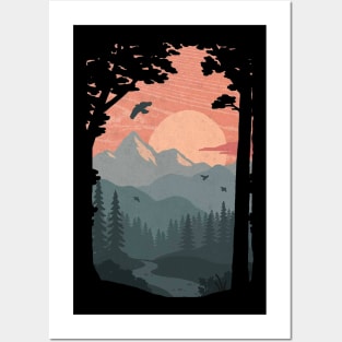 Into The Dark Woods Of The Mountain Forest - Wanderlust Posters and Art